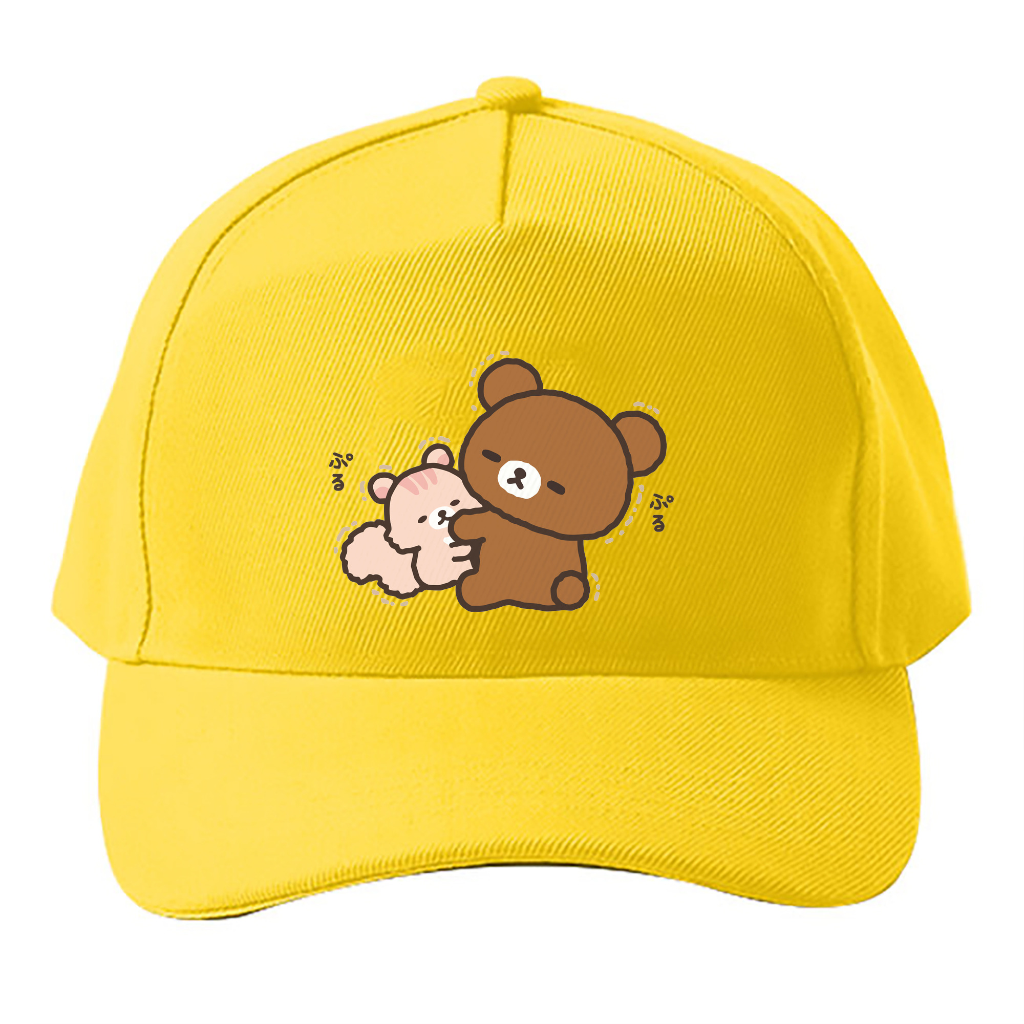 （画像用） リラックマ リラックマ キイロイトリ Rilakkuma Korilakkuma Kiiroitori ベースボールキャップ 綿100％ 男女兼用 帽子 スポーツ